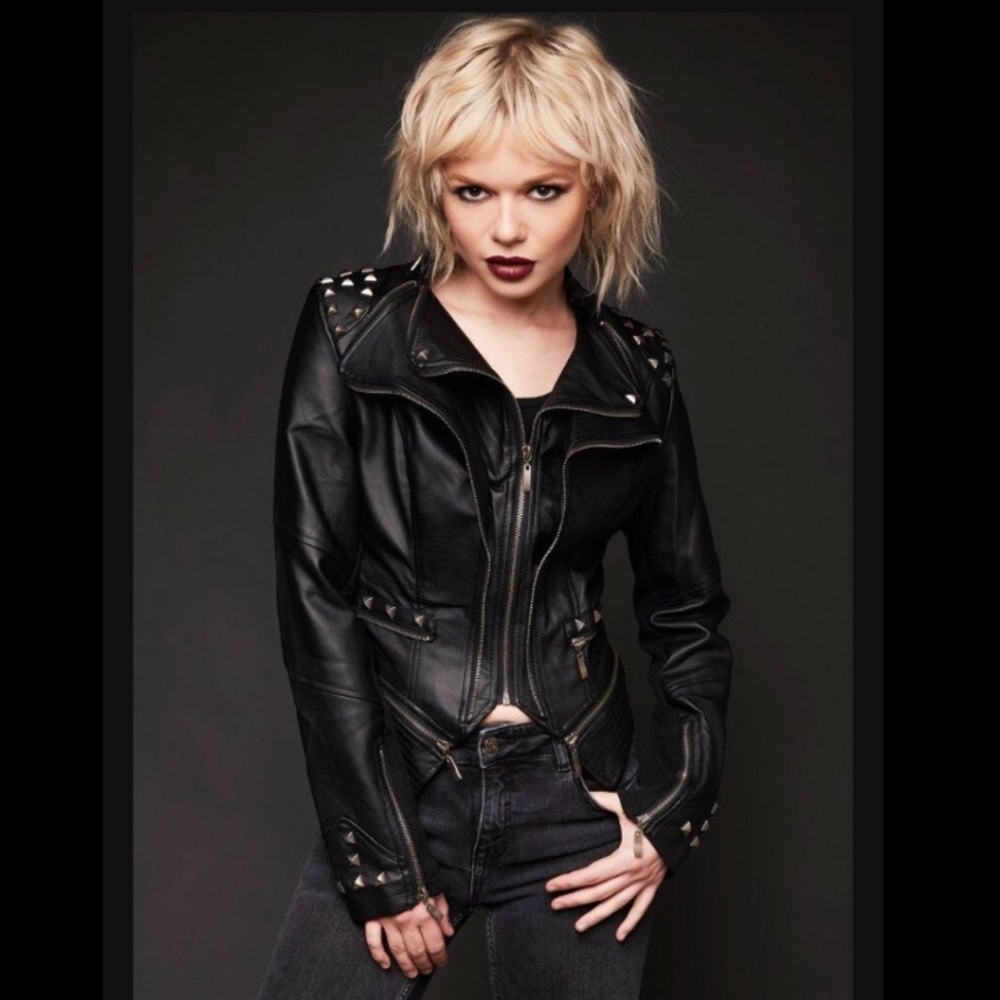 Pretty Attitude Rockstar Studded Moto Jacket